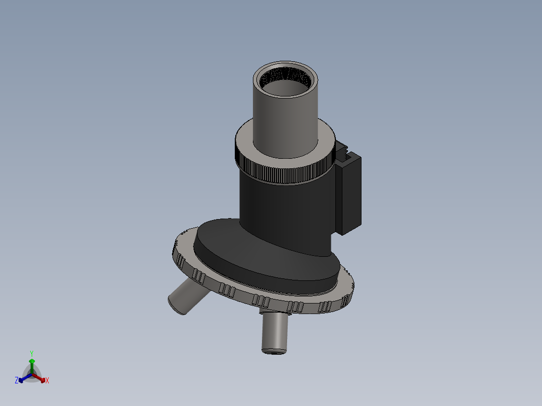 显微镜(11)正等轴测图