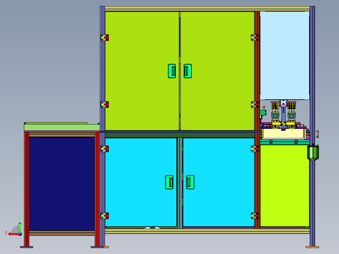 螺杆用非接触式检测设备后视图