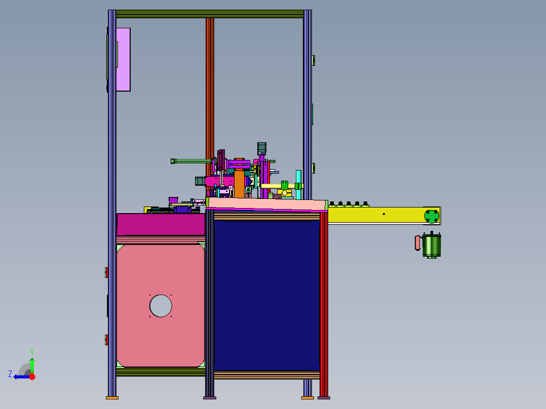 螺杆用非接触式检测设备右视图