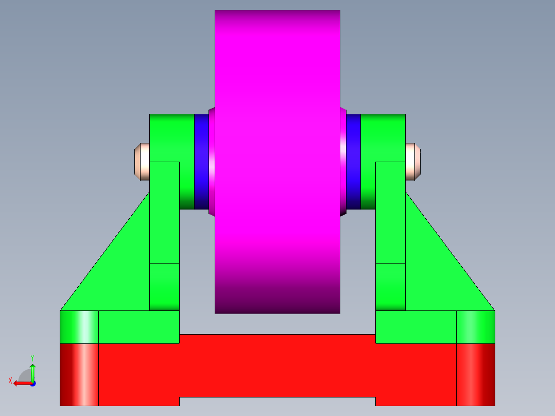 B2005305-滑轮组件后视图