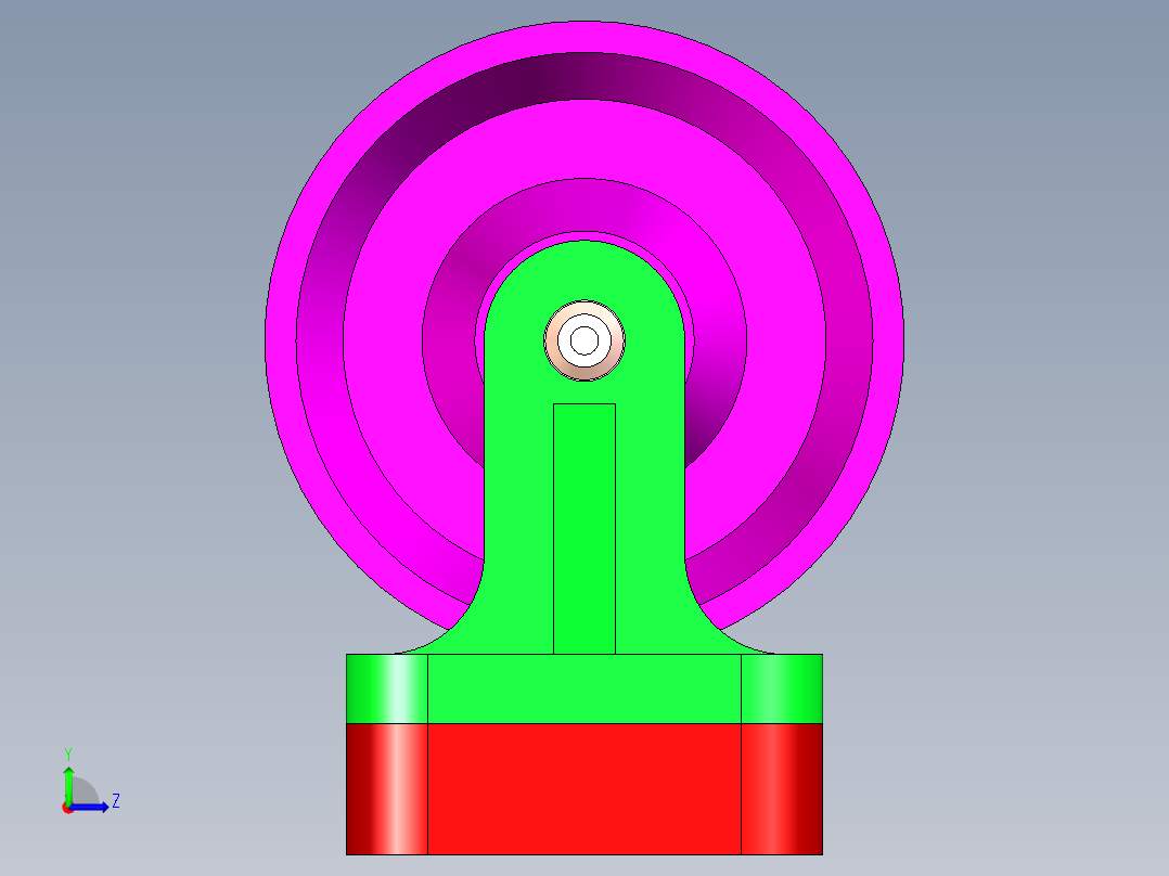B2005305-滑轮组件左视图