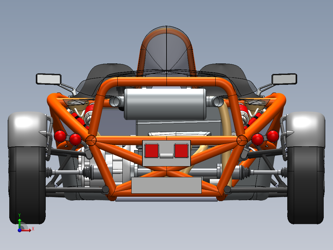 卡丁车 钢管车(8)前视图