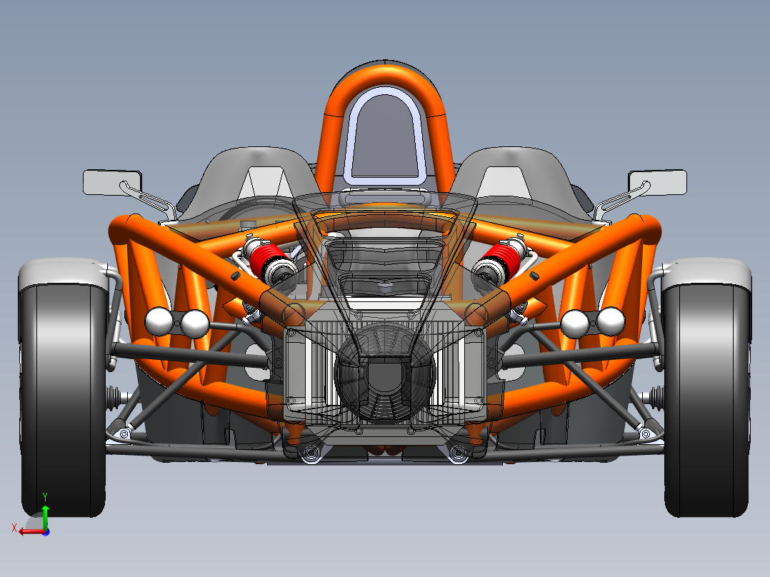 卡丁车 钢管车(8)后视图