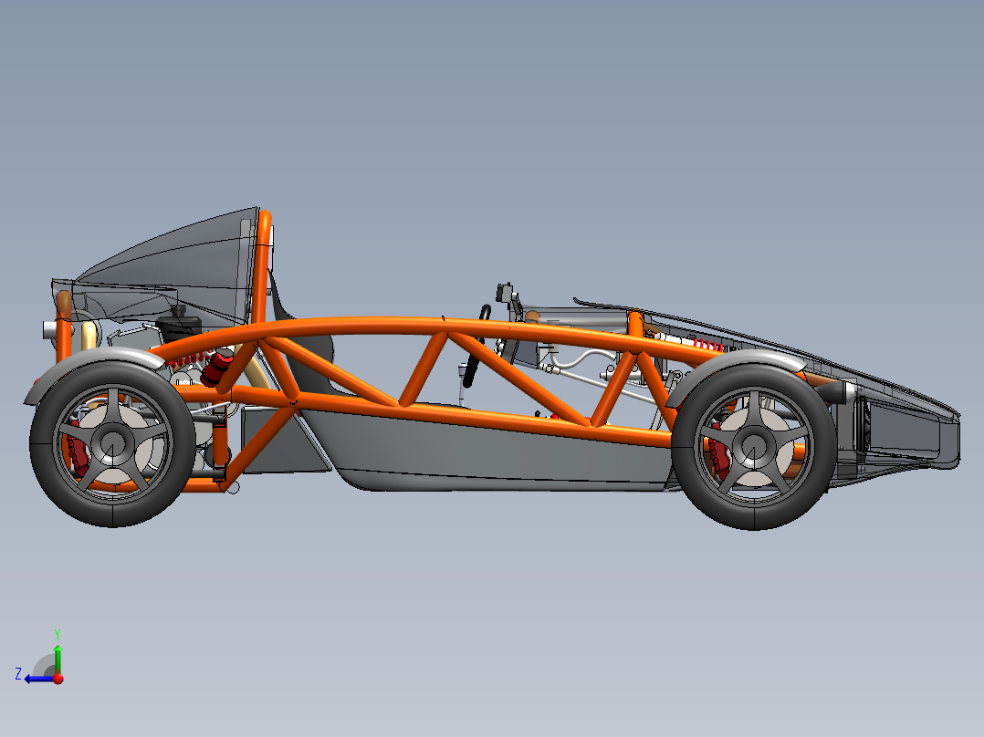 卡丁车 钢管车(8)右视图
