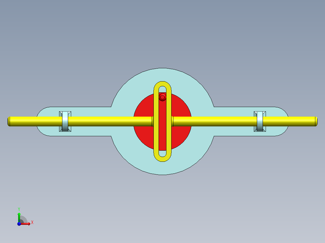 苏格兰轭机构前视图