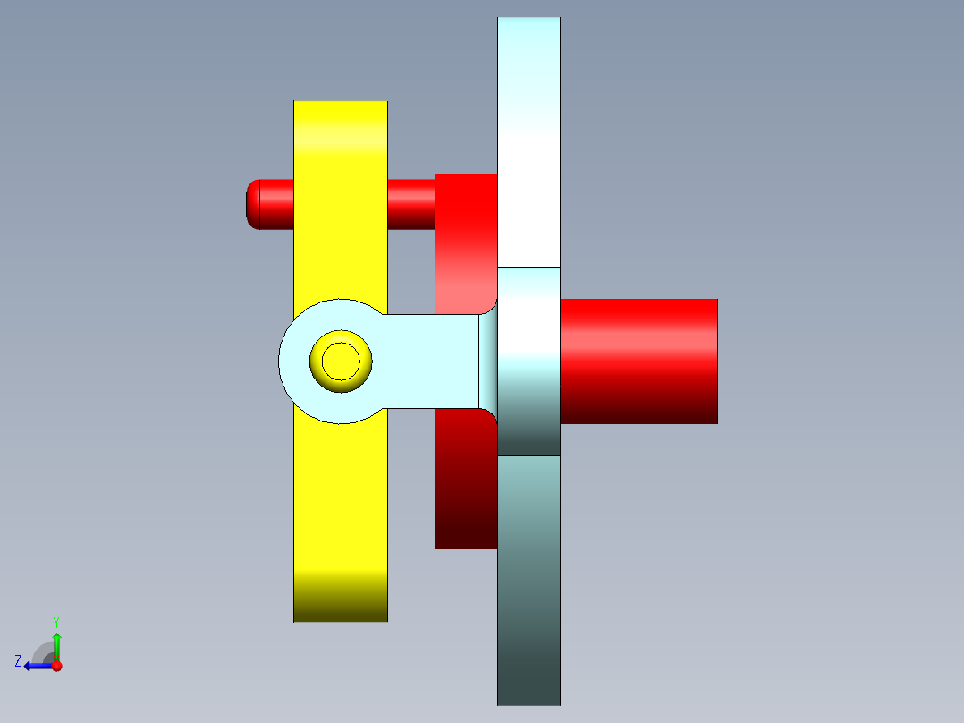 苏格兰轭机构右视图