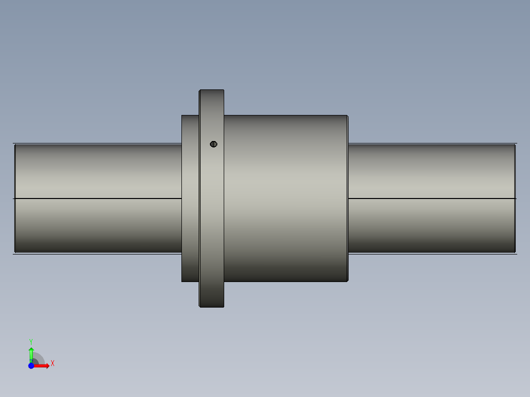 JF16032-5滚珠丝杆3D模型前视图