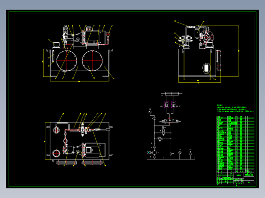 液压动力站设计（11MPa-42L）
