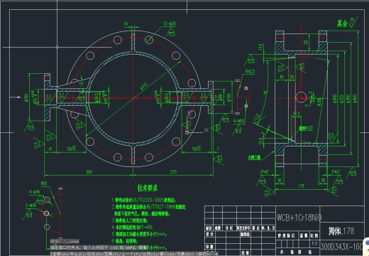 300D343X-16C轴36L178蝶阀（含零件图）缩略图