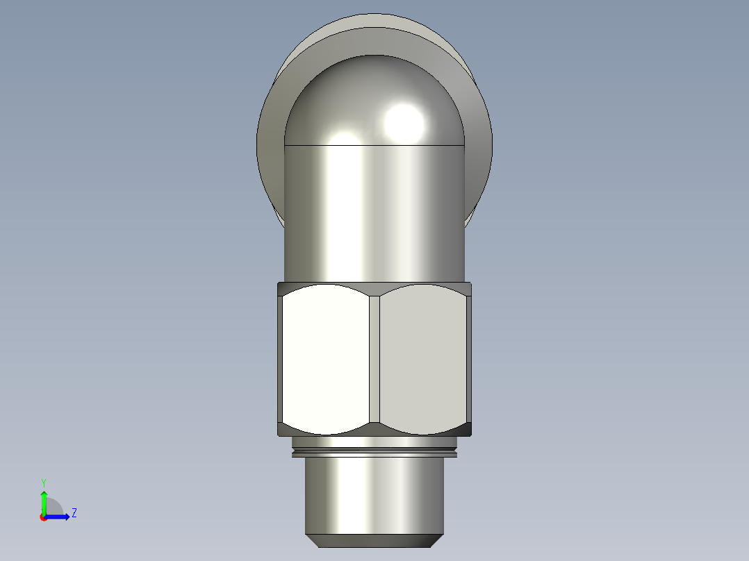 GPL4M5-M迷你L型螺纹二通22ZB左视图
