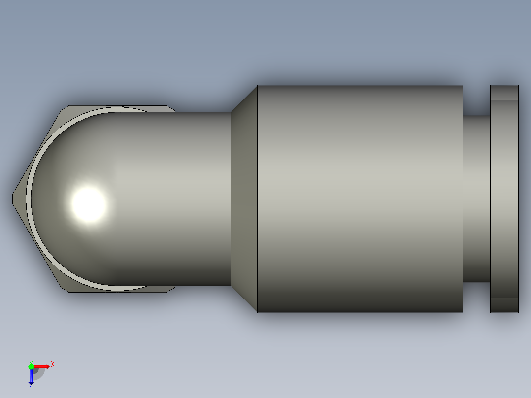 GPL4M5-M迷你L型螺纹二通22ZB俯视图