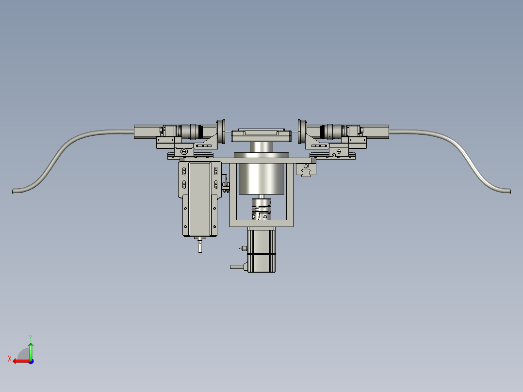 移栽机构后视图