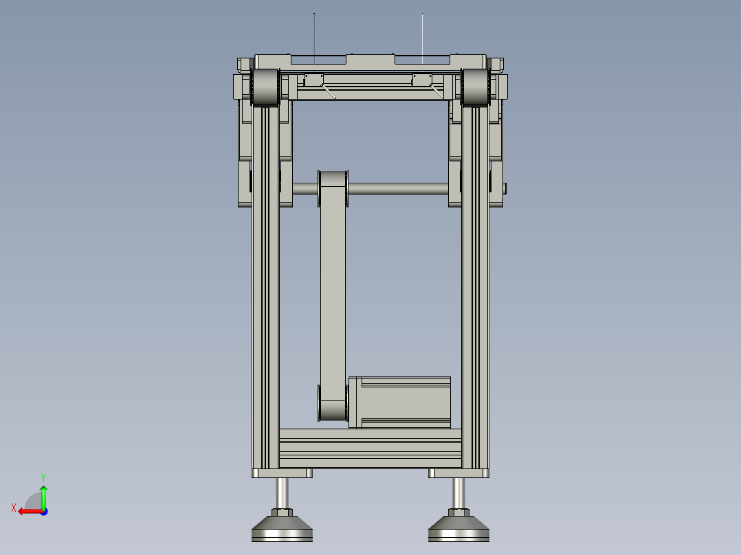 流水线的模组后视图