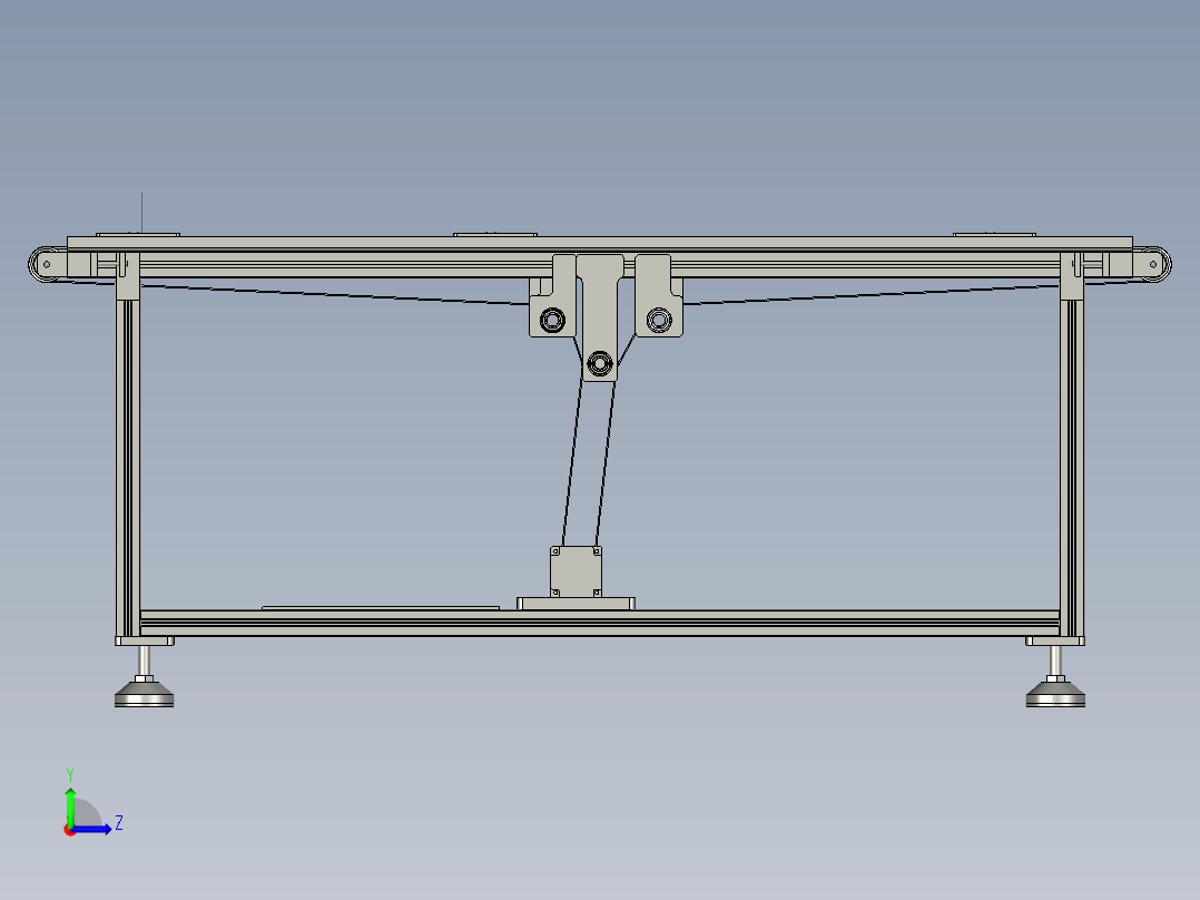 流水线的模组左视图