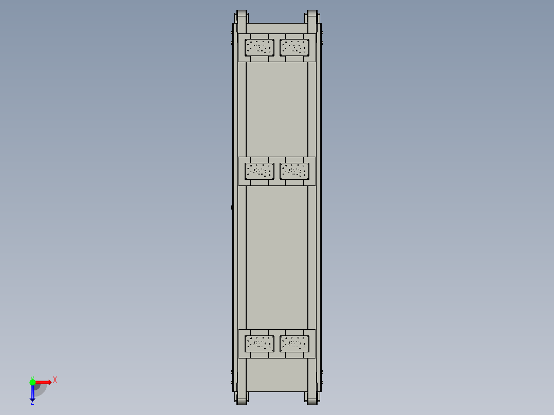 流水线的模组俯视图