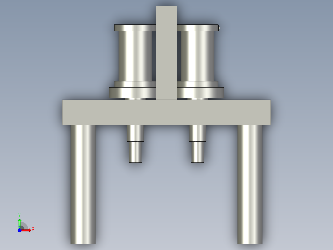 定位旋转机构前视图