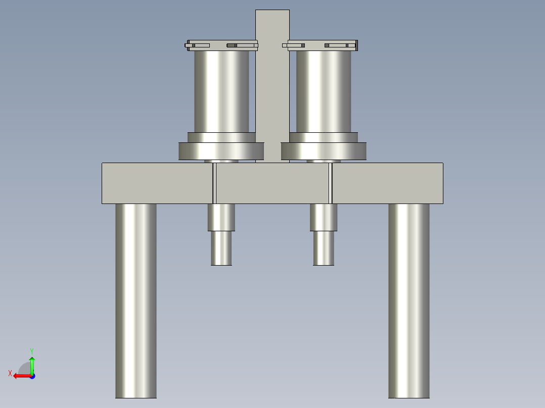 定位旋转机构后视图