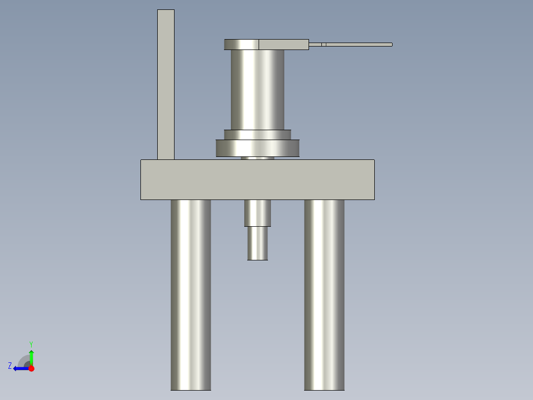 定位旋转机构右视图