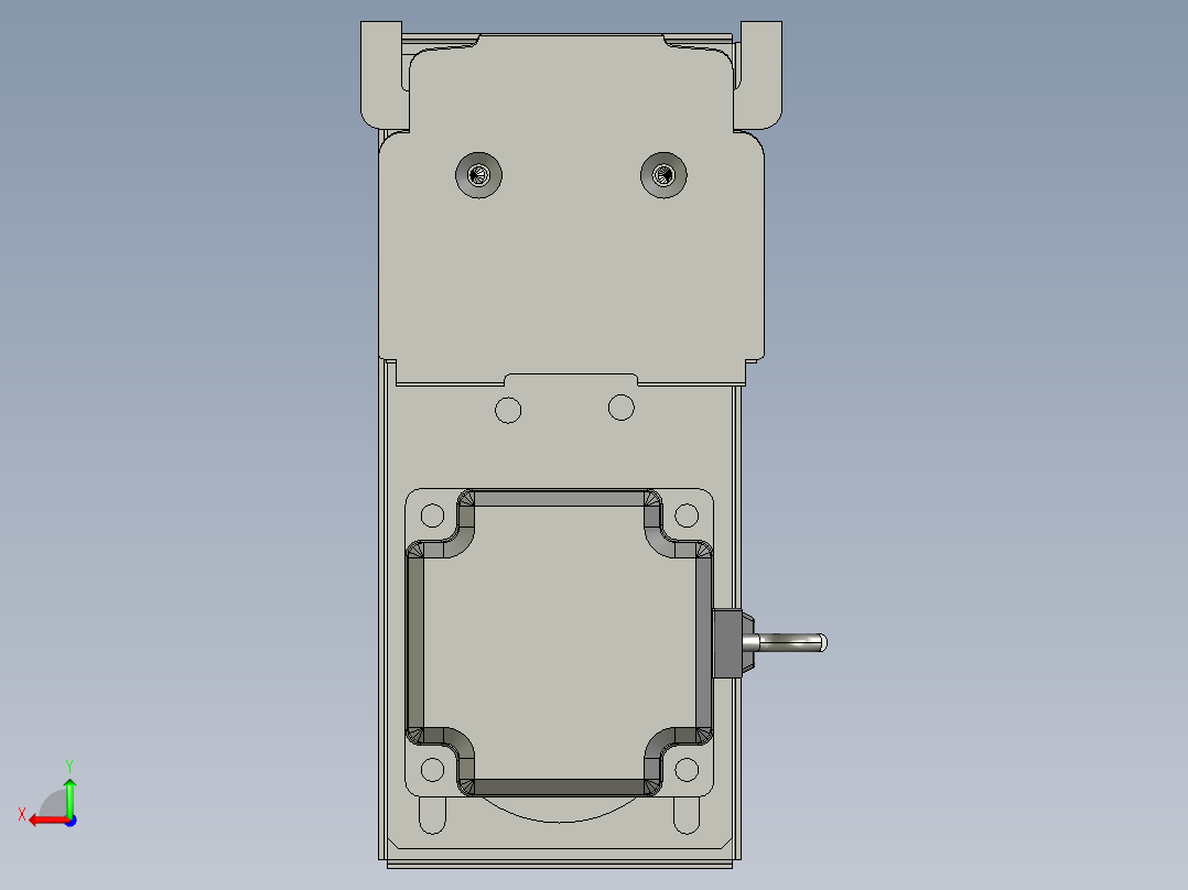 D9-75-L100电机下折弯后视图