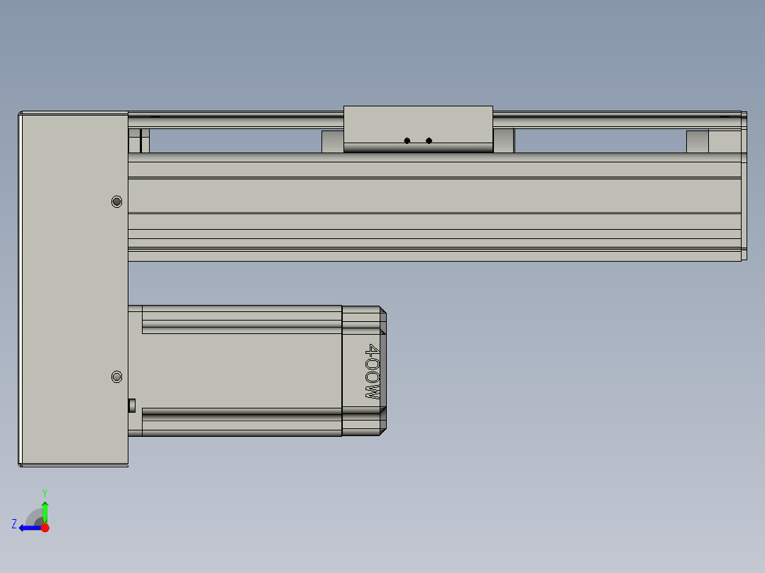 D9-75-L100电机下折弯右视图