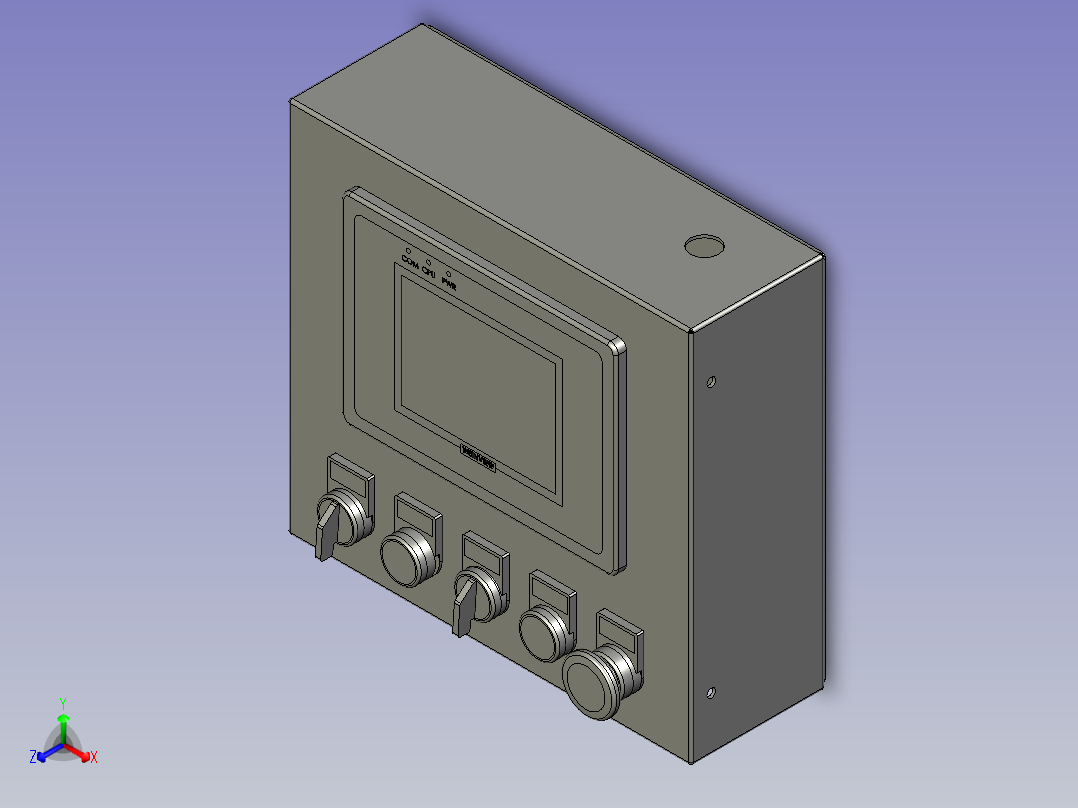 手动操作盒主视图