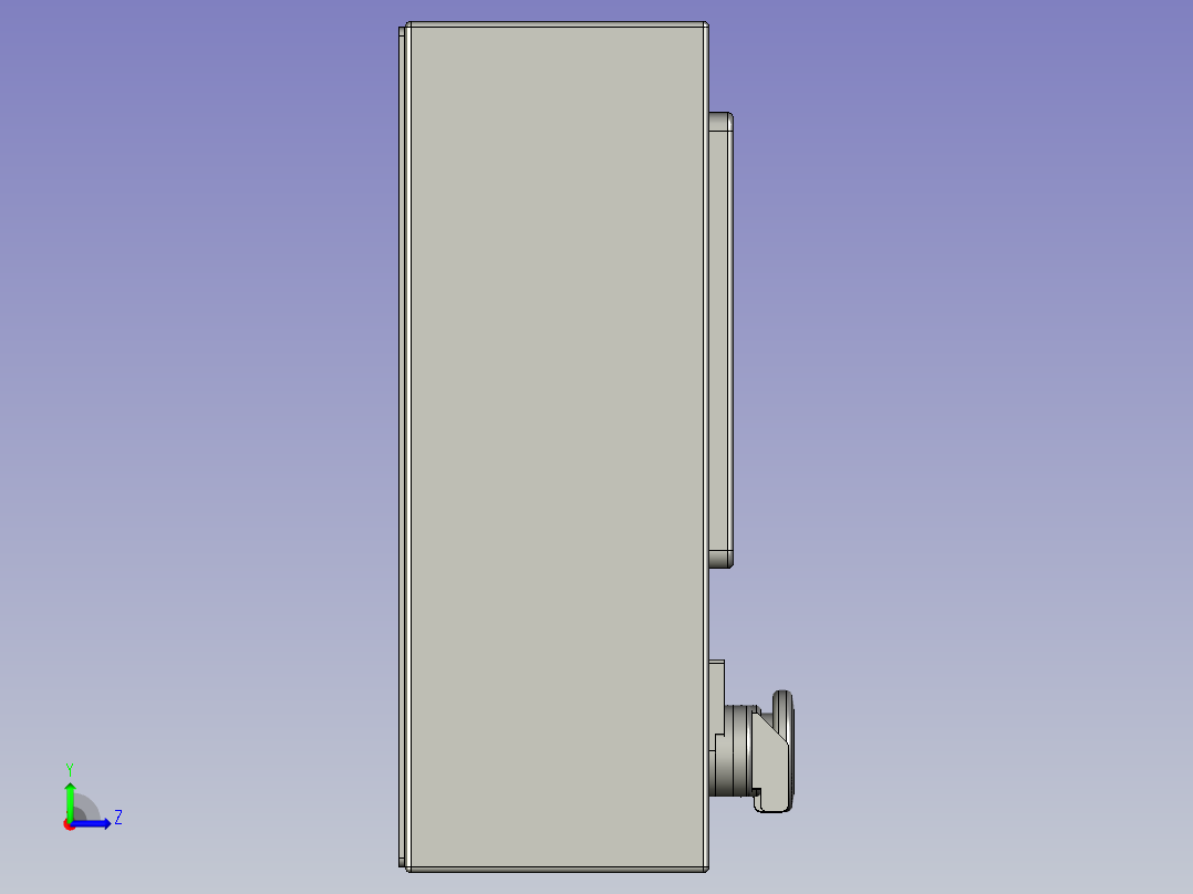 手动操作盒左视图