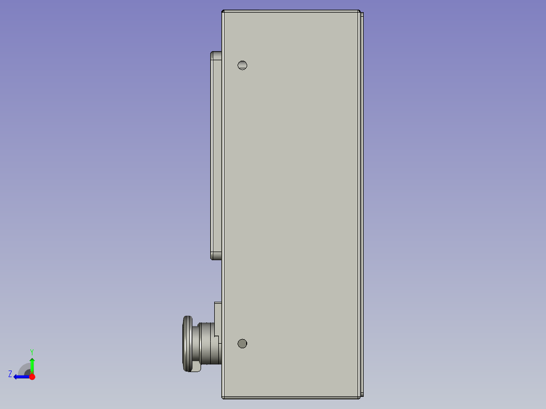 手动操作盒右视图