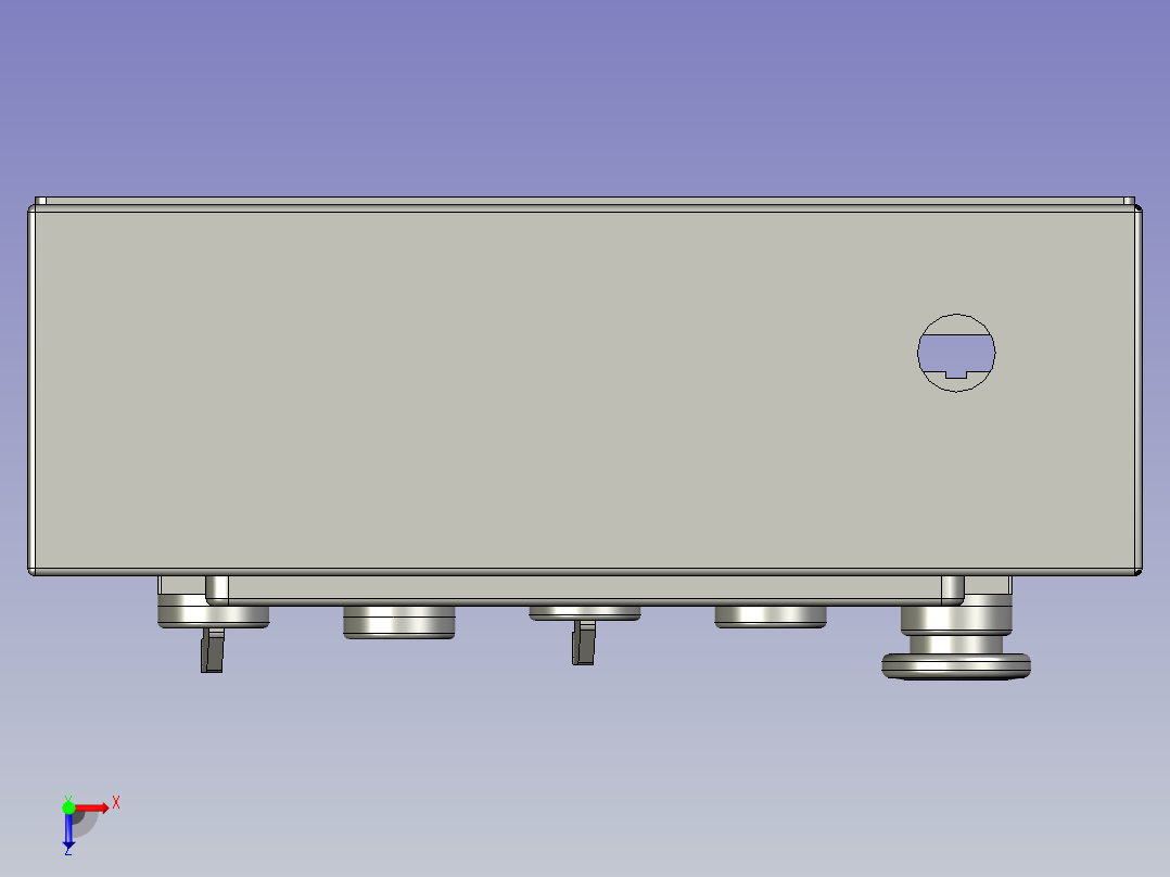 手动操作盒俯视图