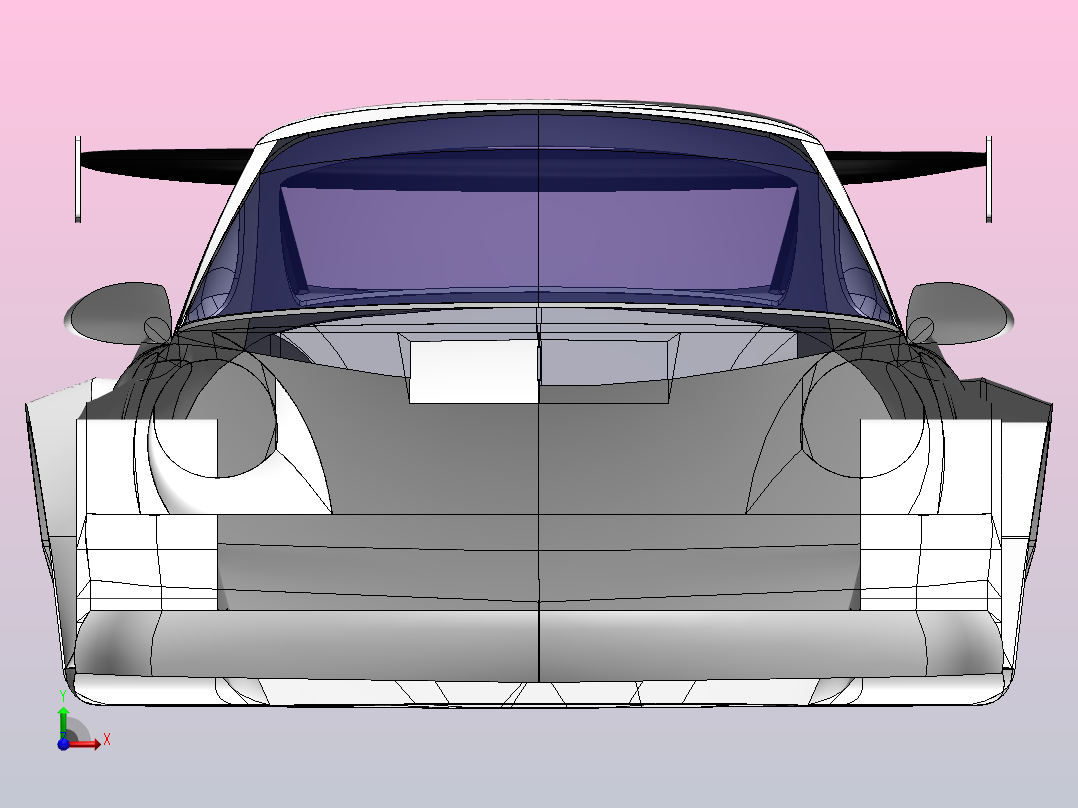 保时捷RWB 911 Turbo车架前视图