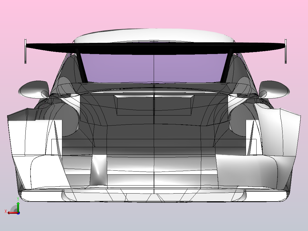 保时捷RWB 911 Turbo车架后视图