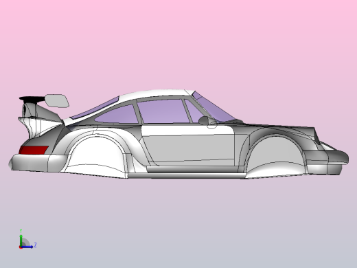 保时捷RWB 911 Turbo车架左视缩略图