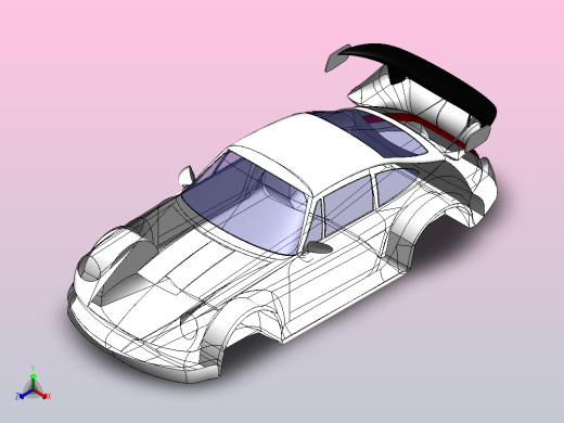 保时捷RWB 911 Turbo车架正等轴测缩略图