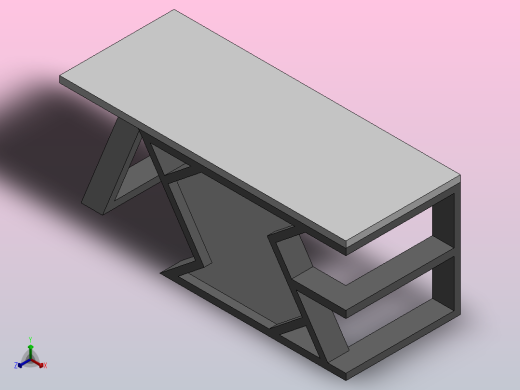 办公桌正等轴测缩略图