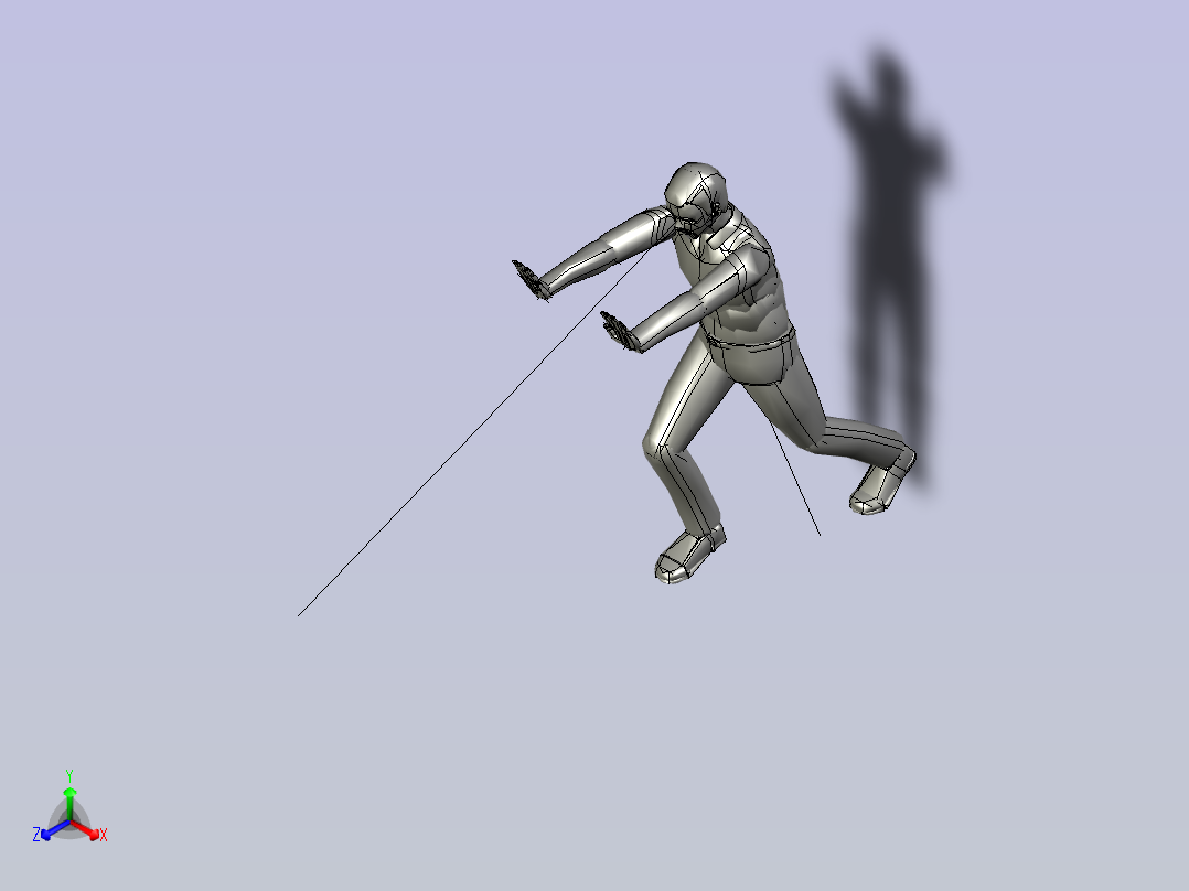 人物人体push2_high_manikin正等轴测图