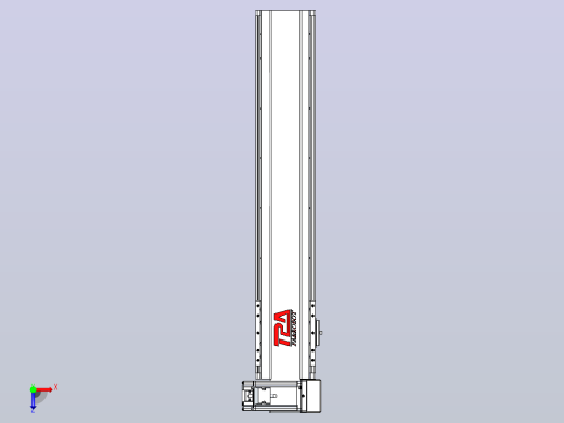 皮带直线轴半封闭可选导轨TPA-HNB-120D-110-L500-RU-Y-P40-N3俯视缩略图