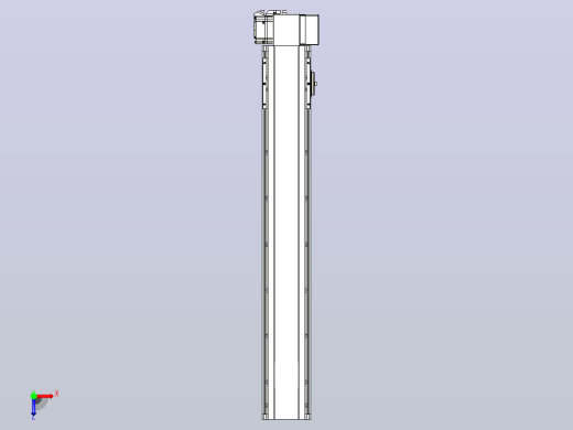 皮带直线轴半封闭可选导轨TPA-HNB-105D-90-L600-LP-C-P20-N3俯视缩略图