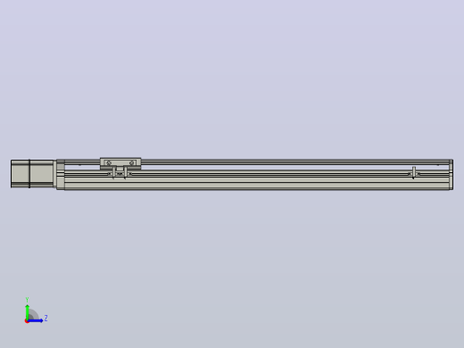 SYS12-BC-600-200W滚珠花健、支撑座、滚珠丝杠、交叉导轨、直线模组.STEP左视缩略图