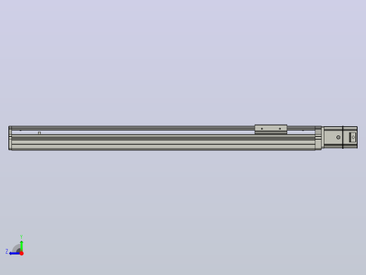 SYS12-BC-600-200W滚珠花健、支撑座、滚珠丝杠、交叉导轨、直线模组.STEP右视缩略图