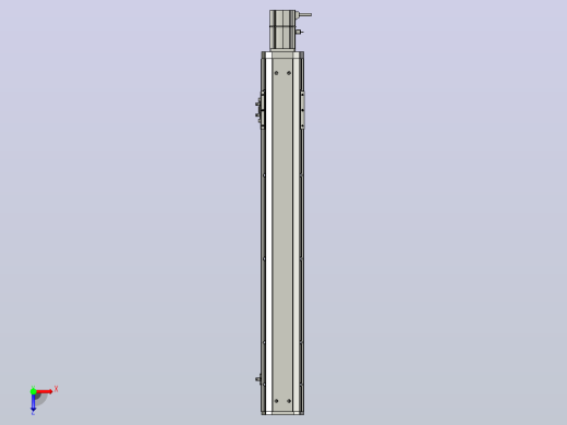 SYS12-BC-600-200W滚珠花健、支撑座、滚珠丝杠、交叉导轨、直线模组.STEP俯视缩略图