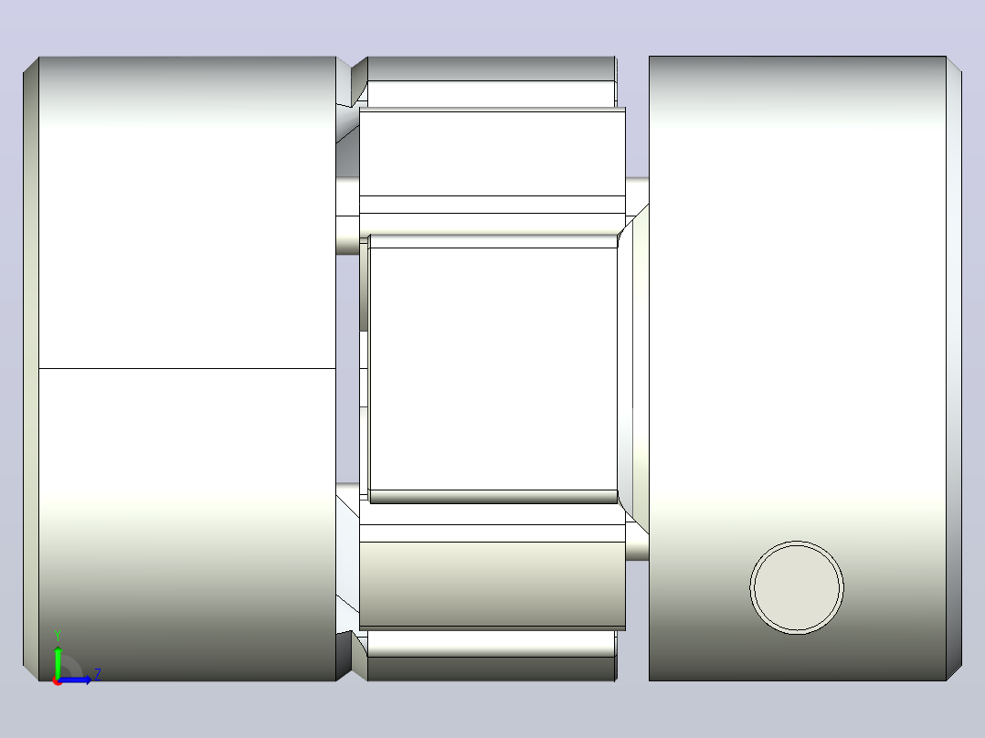 柔性爪式联轴器5x5 5x8左视图