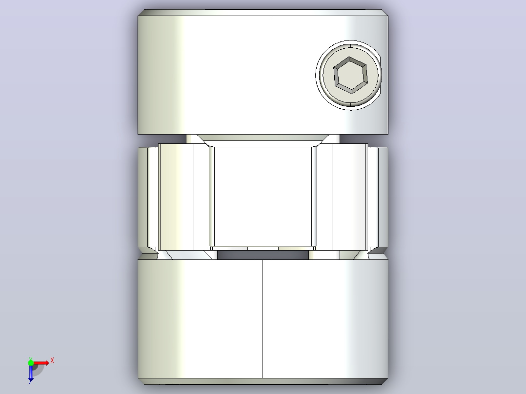 柔性爪式联轴器5x5 5x8俯视图