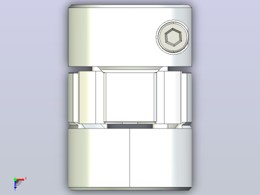 柔性爪式联轴器5x5 5x8俯视缩略图