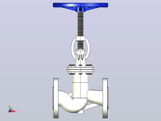 J41W-40R法兰连接截止阀[J41W-40R]DN25前视缩略图