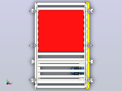 PALET的滚子输送机（宽度1200mm x 1500kg）前视缩略图