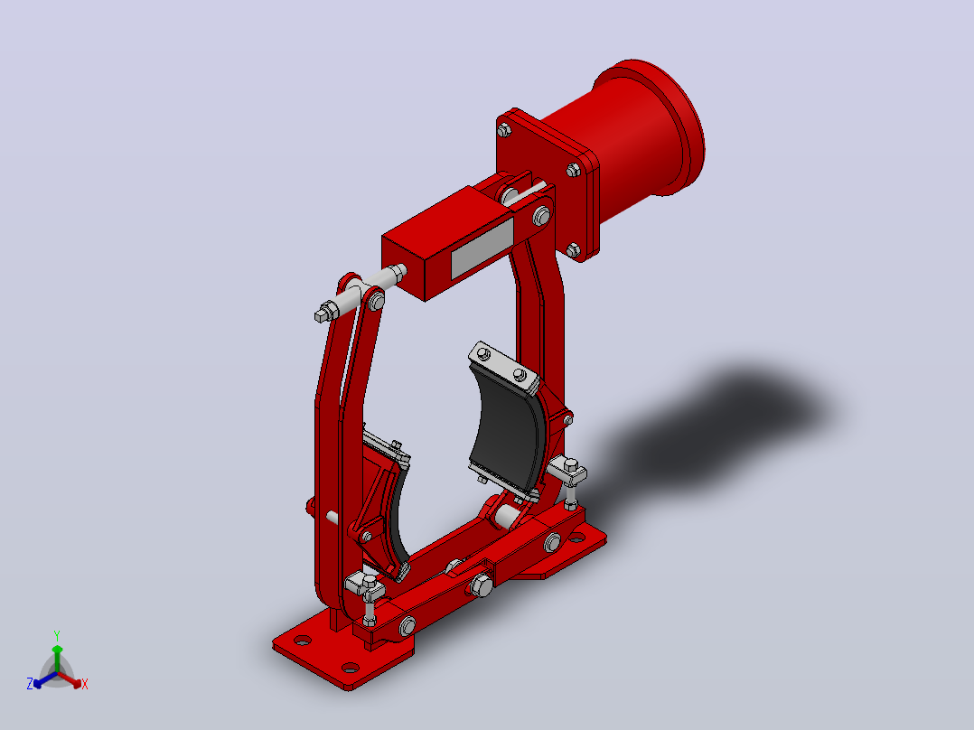 MWZB160～315系列电磁鼓式制动器_MWZB160／100B-25%主视图