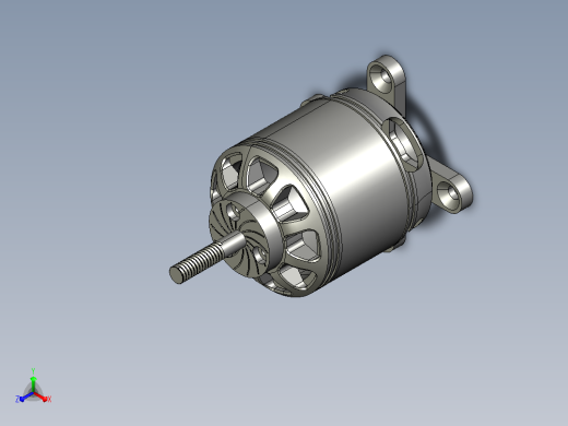 RY_X10_电机_600KV_6S正等轴测缩略图
