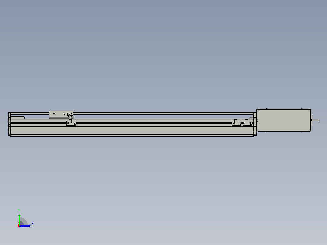 MT75BT半封闭皮带滑台[MT75BT.L80.400.RT.P40.C3]左视图