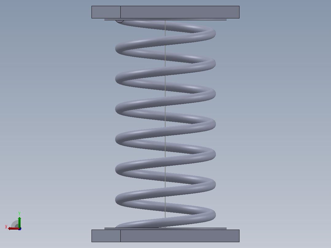 如何在Solidworks中制作一个压缩弹簧的动画后视图