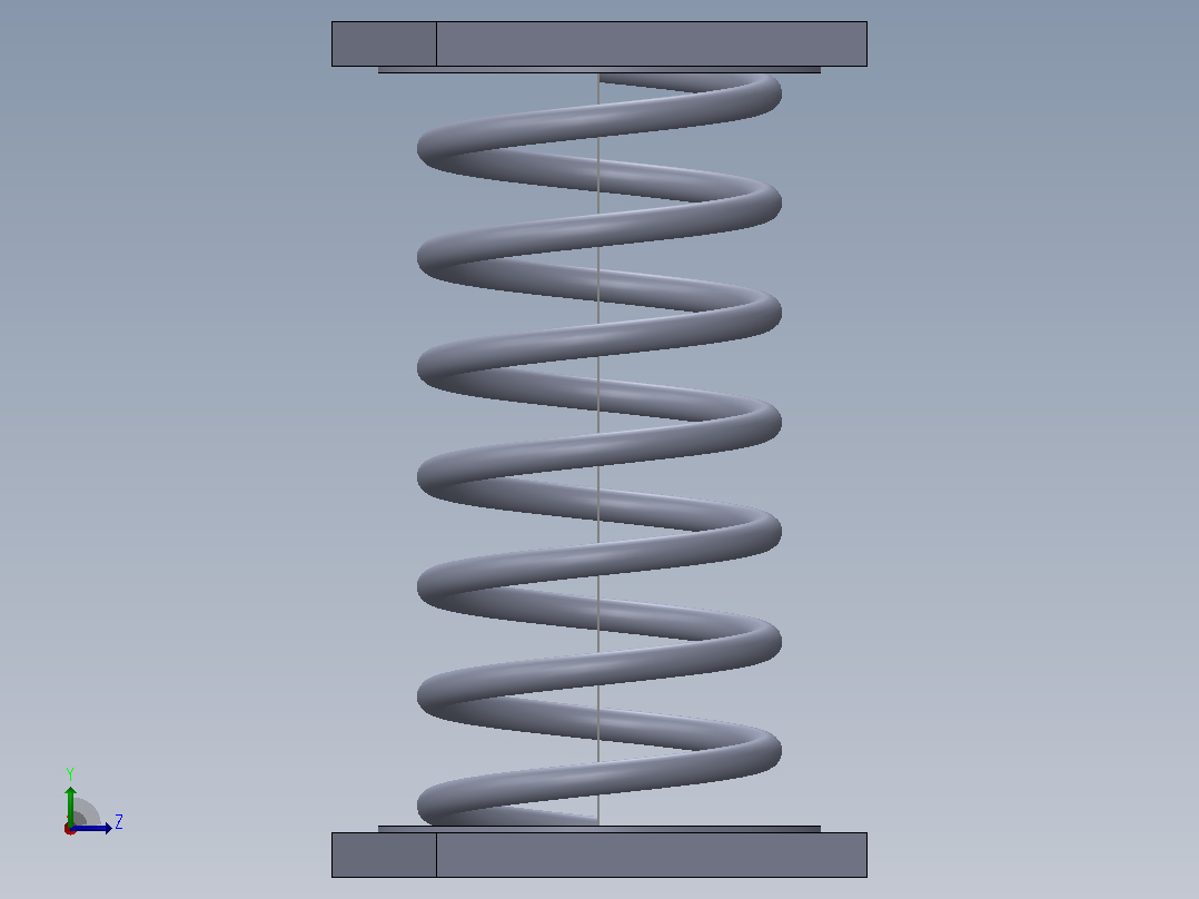如何在Solidworks中制作一个压缩弹簧的动画左视图