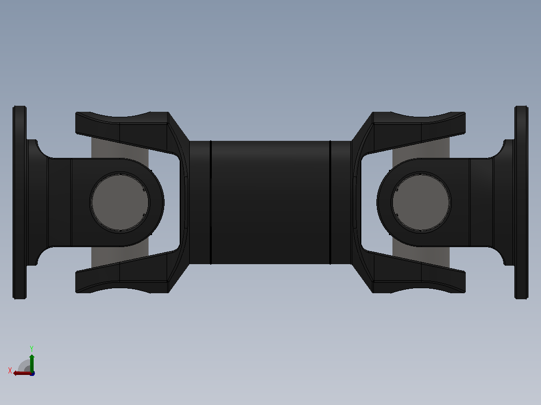 SW-I200-B-530SWC-1型--轻型十字轴式万向联轴器后视图